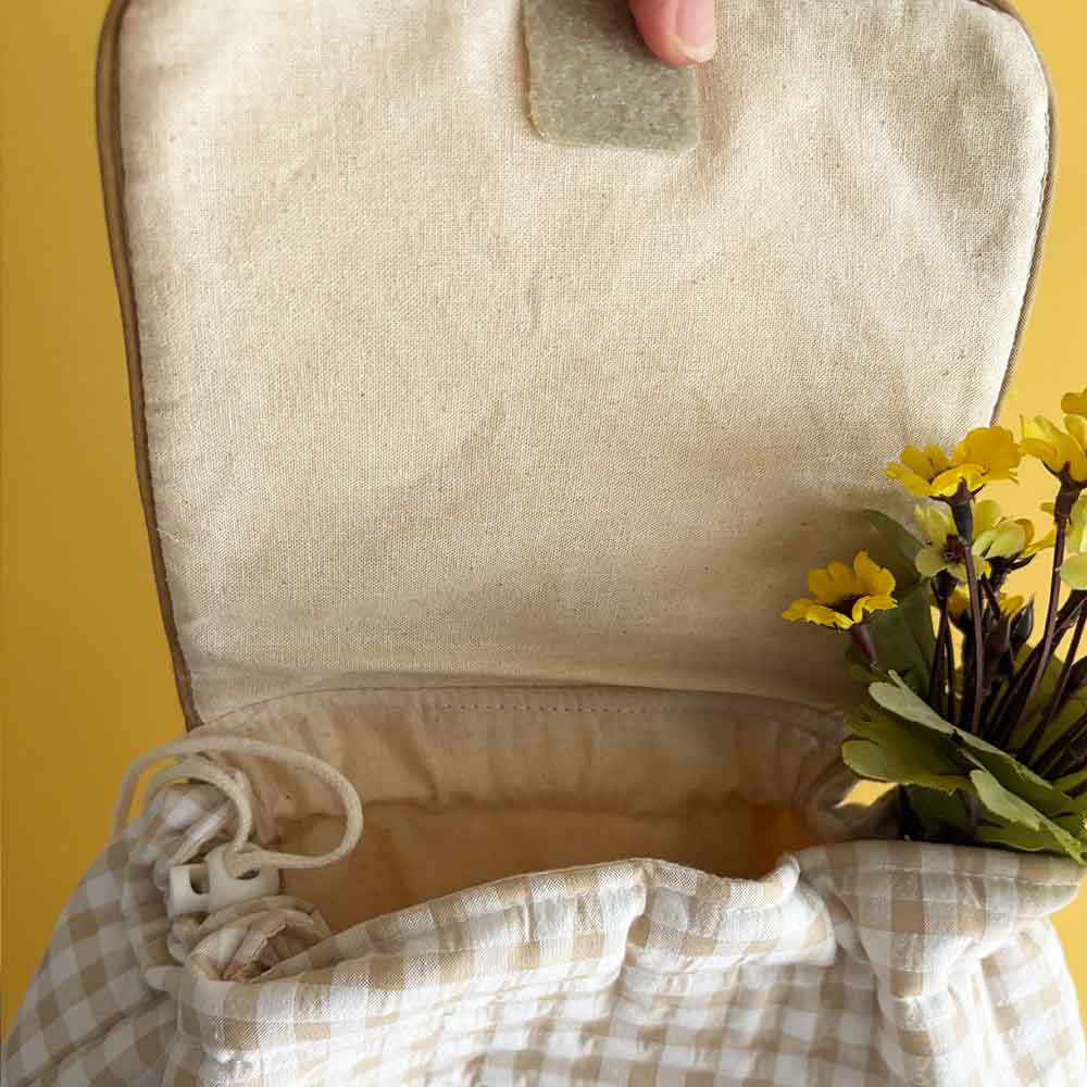 mochila vichy interior