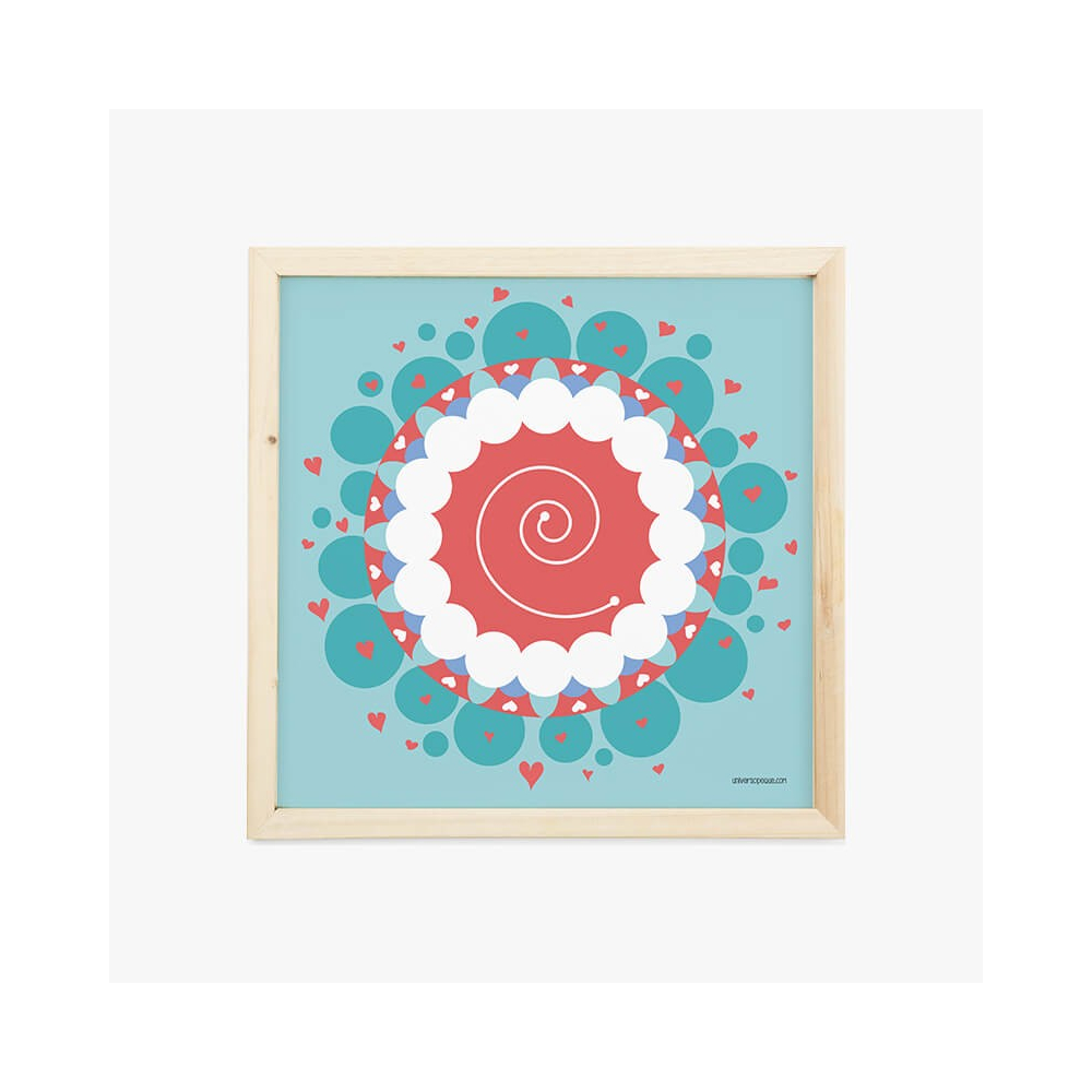 Lámina Infantil Mandala para Niños cuadro decorativo